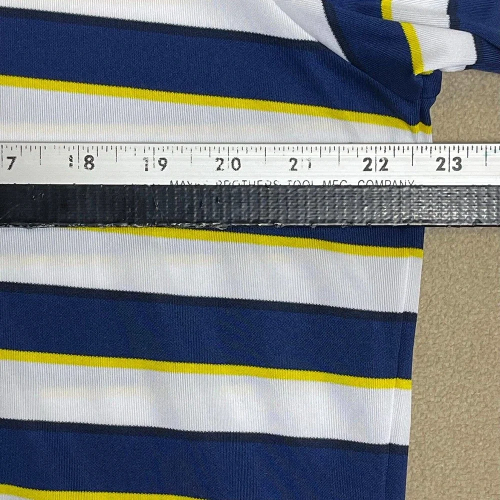 Polo Ralph Lauren Golf Shirt‎ Mens L Multicolor Striped Golf Tournament Logo
